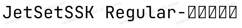JetSetSSK Regular字体转换